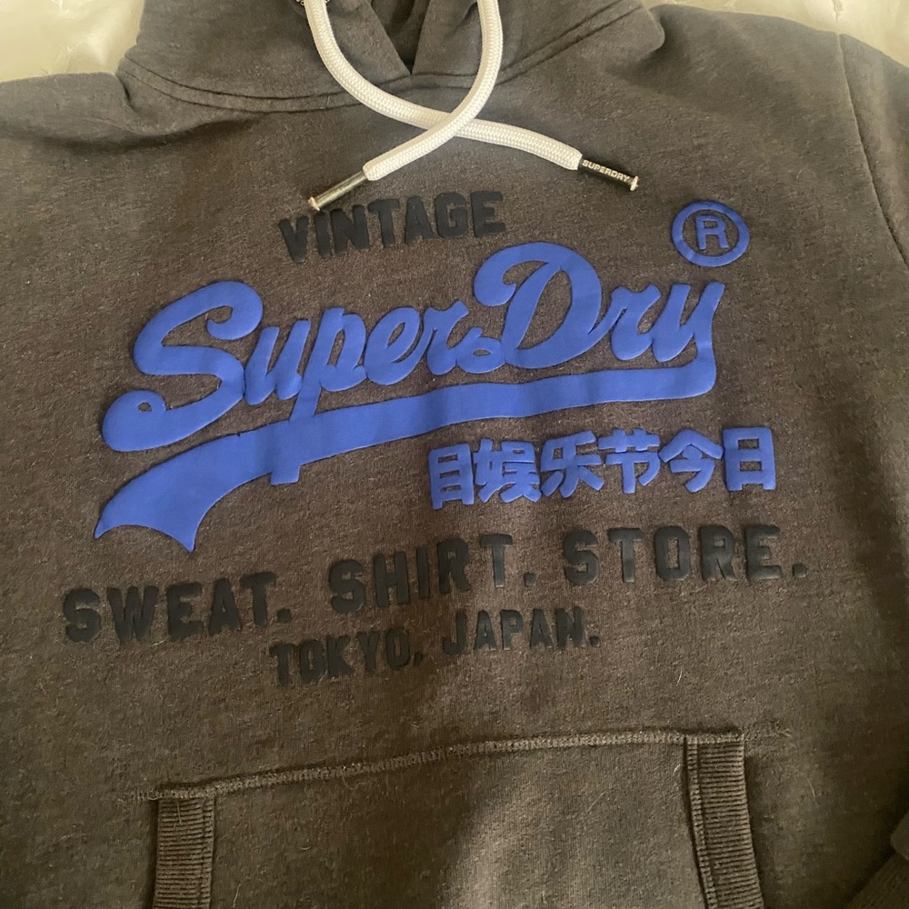Vintage Superdry Hooded Sweatshirt, size L - Picture 2 of 6